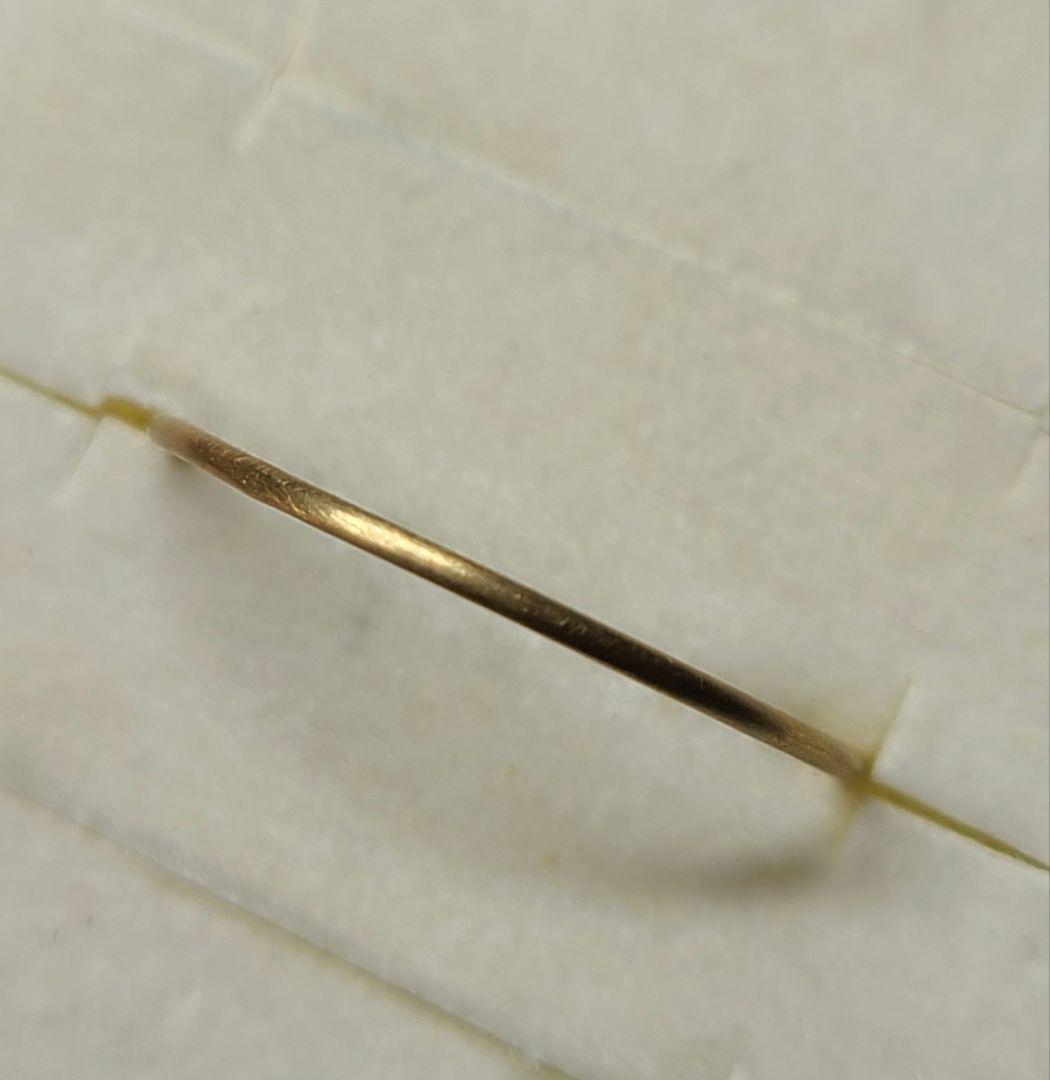 重ねづけにもぴったりです!★18金プレーンリング★