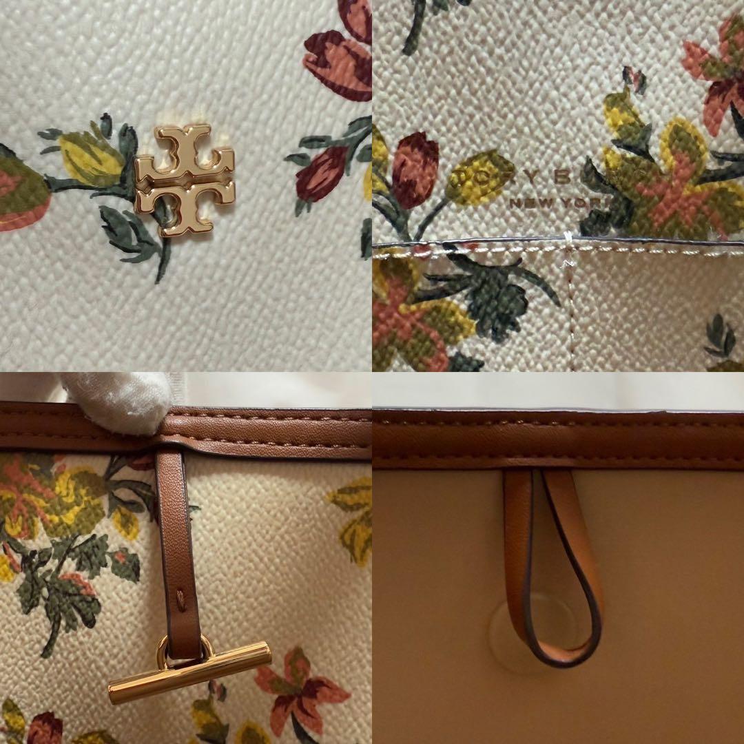 【訳あり未使用級】トリーバーチ ケリントン フローラル トートバッグ レザー