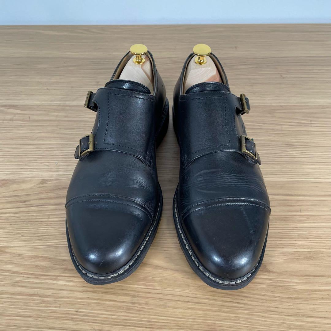 パラブーツ　ウィリアム　ダブルモンク　レザー　シューズ　8.5