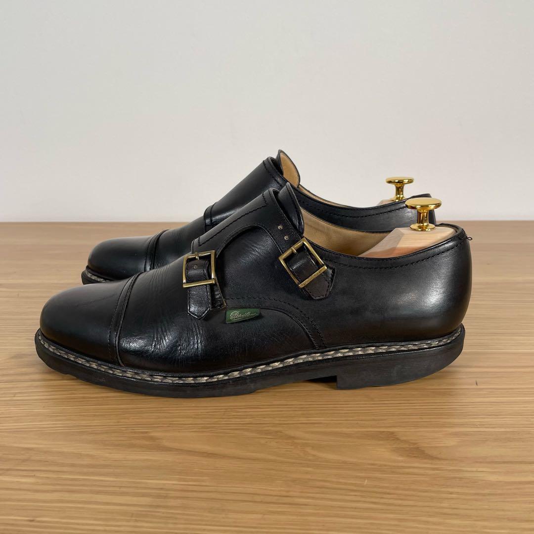 パラブーツ　ウィリアム　ダブルモンク　レザー　シューズ　8.5