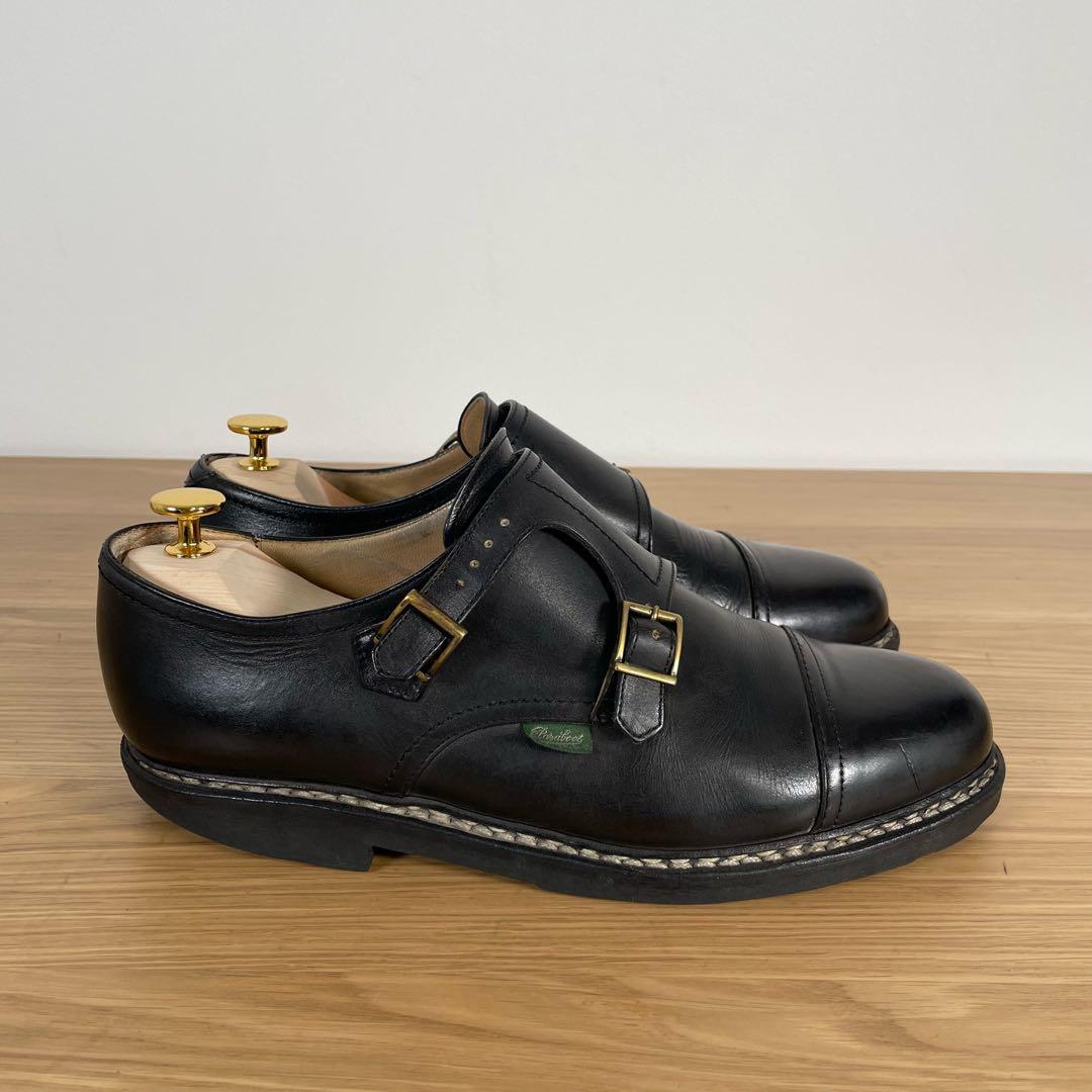 パラブーツ　ウィリアム　ダブルモンク　レザー　シューズ　8.5