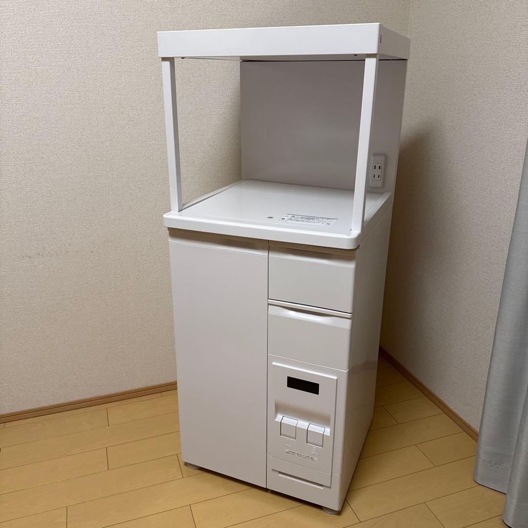 エムケー精工 レンジ台 ファインキッチン（型番：SK-311W）　米びつ