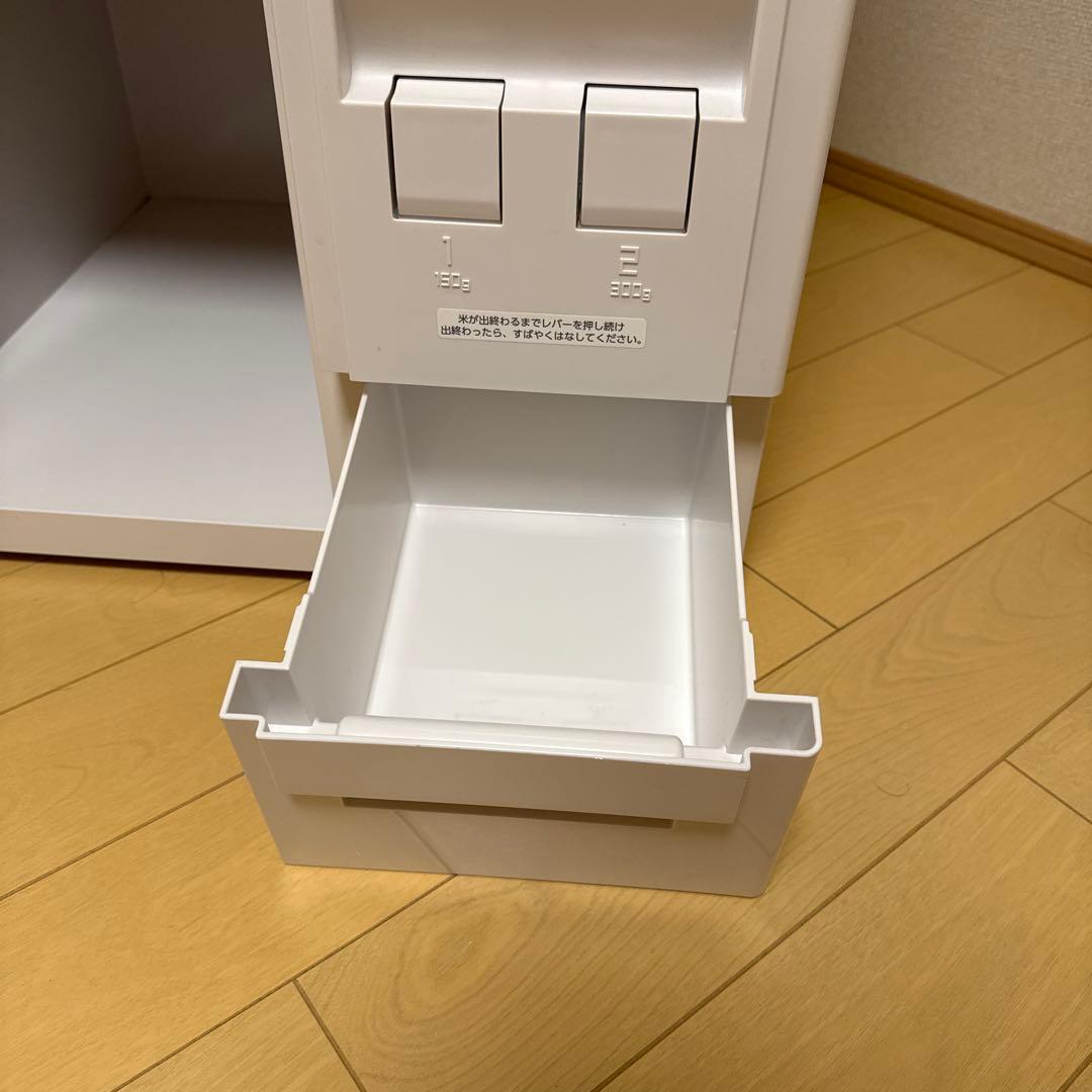 エムケー精工 レンジ台 ファインキッチン（型番：SK-311W）　米びつ