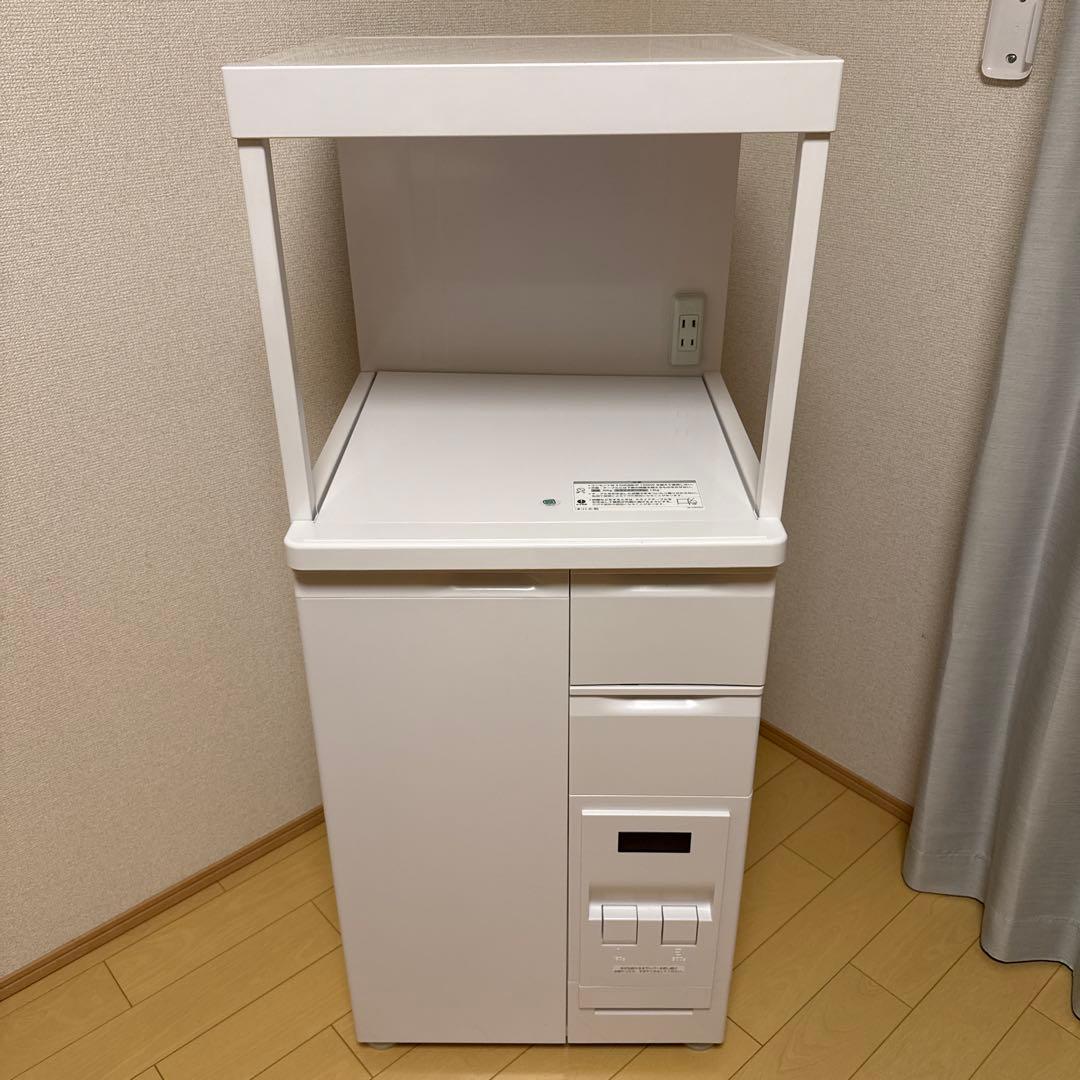 エムケー精工 レンジ台 ファインキッチン（型番：SK-311W）　米びつ