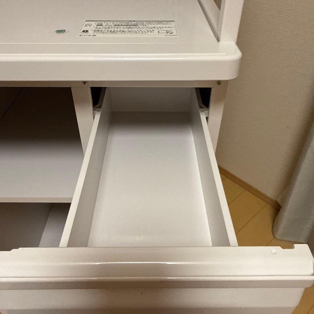 エムケー精工 レンジ台 ファインキッチン（型番：SK-311W）　米びつ