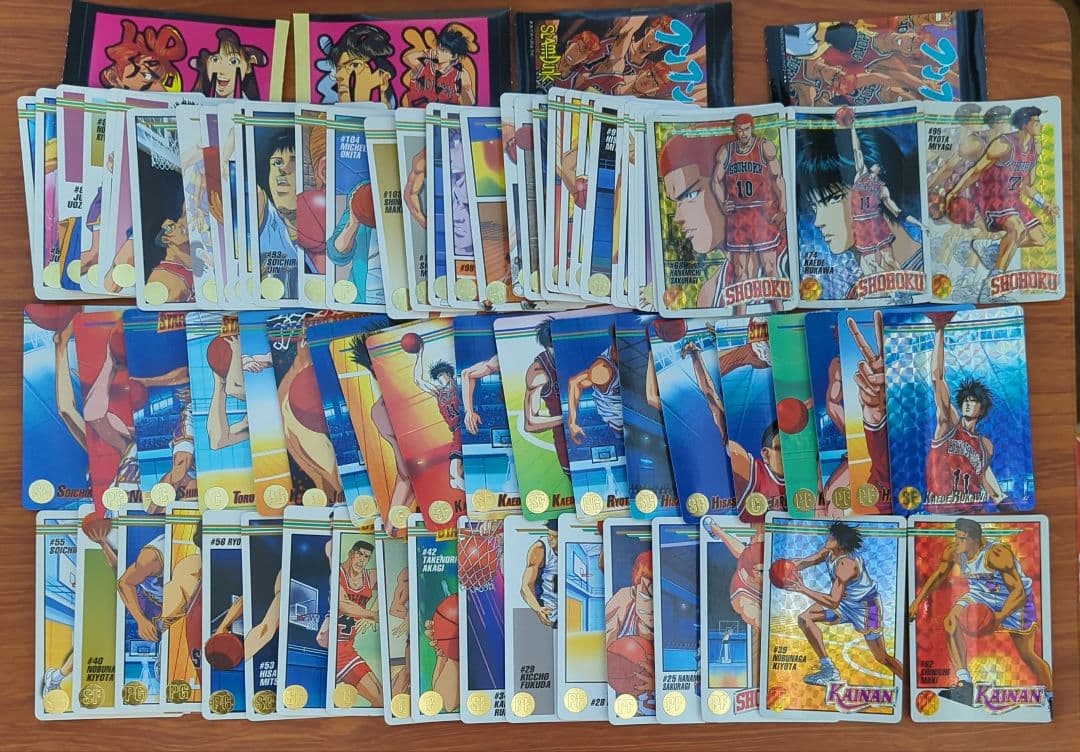 スラムダンク カードダス キラ6枚含む 合計約70枚セット +シール まとめ売り