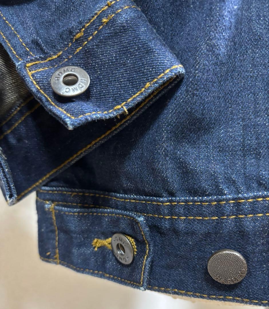 【美品】HARLEY-DAVIDSONデニム Gジャン HDMCワッペン付(M)