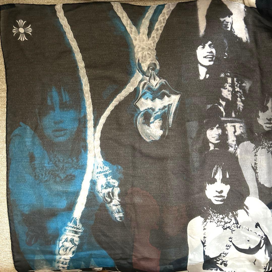 クロムハーツ ローリングストーンズ シルクスカーフ