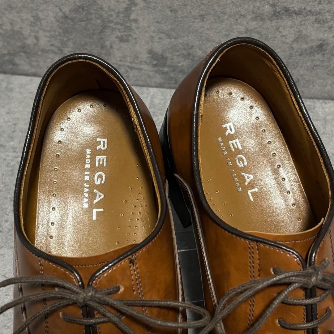 極美品　リーガル　ビジネスシューズ　315R ブラウン　キャップトゥ　2156