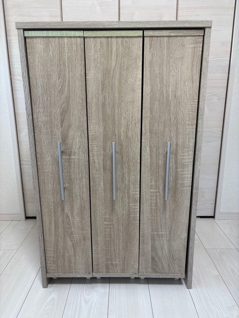 オーク 3扉収納キャビネット