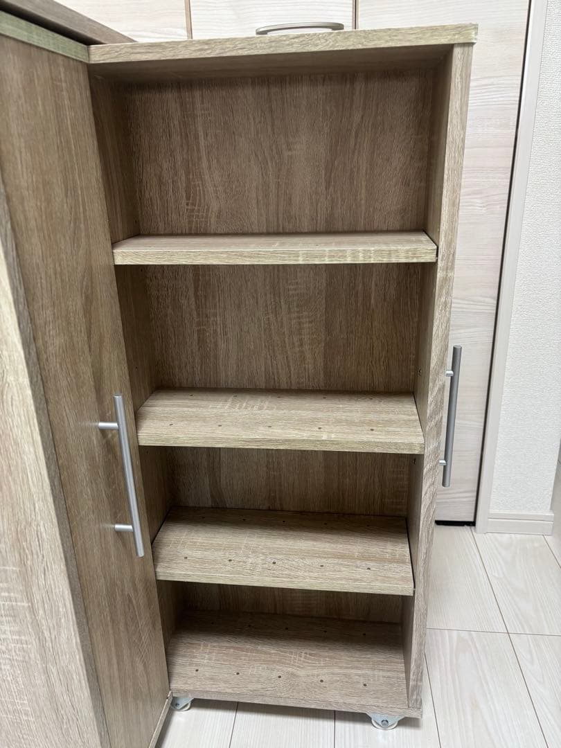 オーク 3扉収納キャビネット