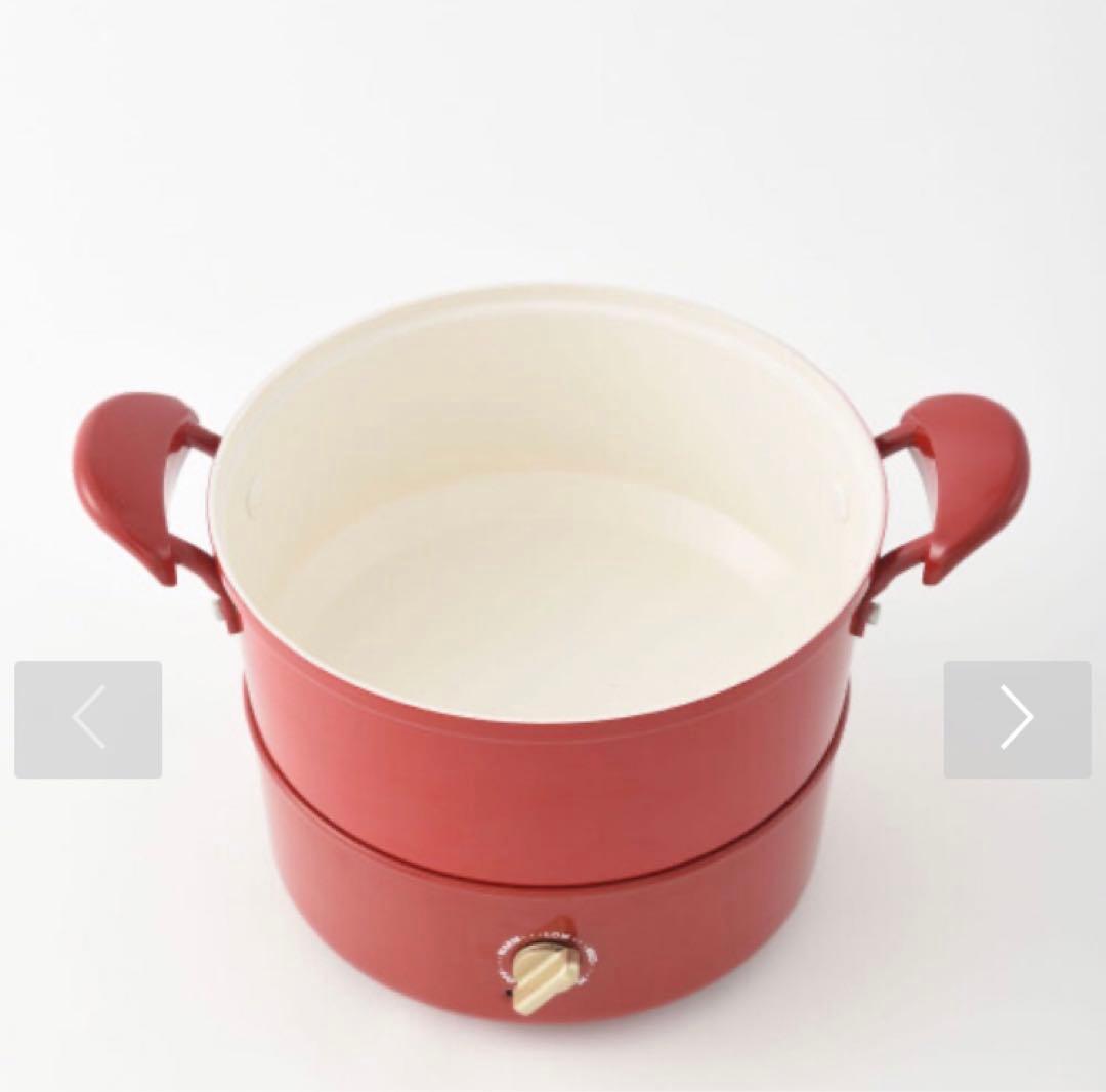 BRUNO マルチグリルポット レッド ブルーノ