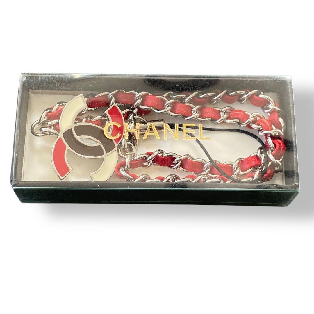 【希少　美品】CHANEL ココマーク　スマホ　ストラップ　キーホルダー