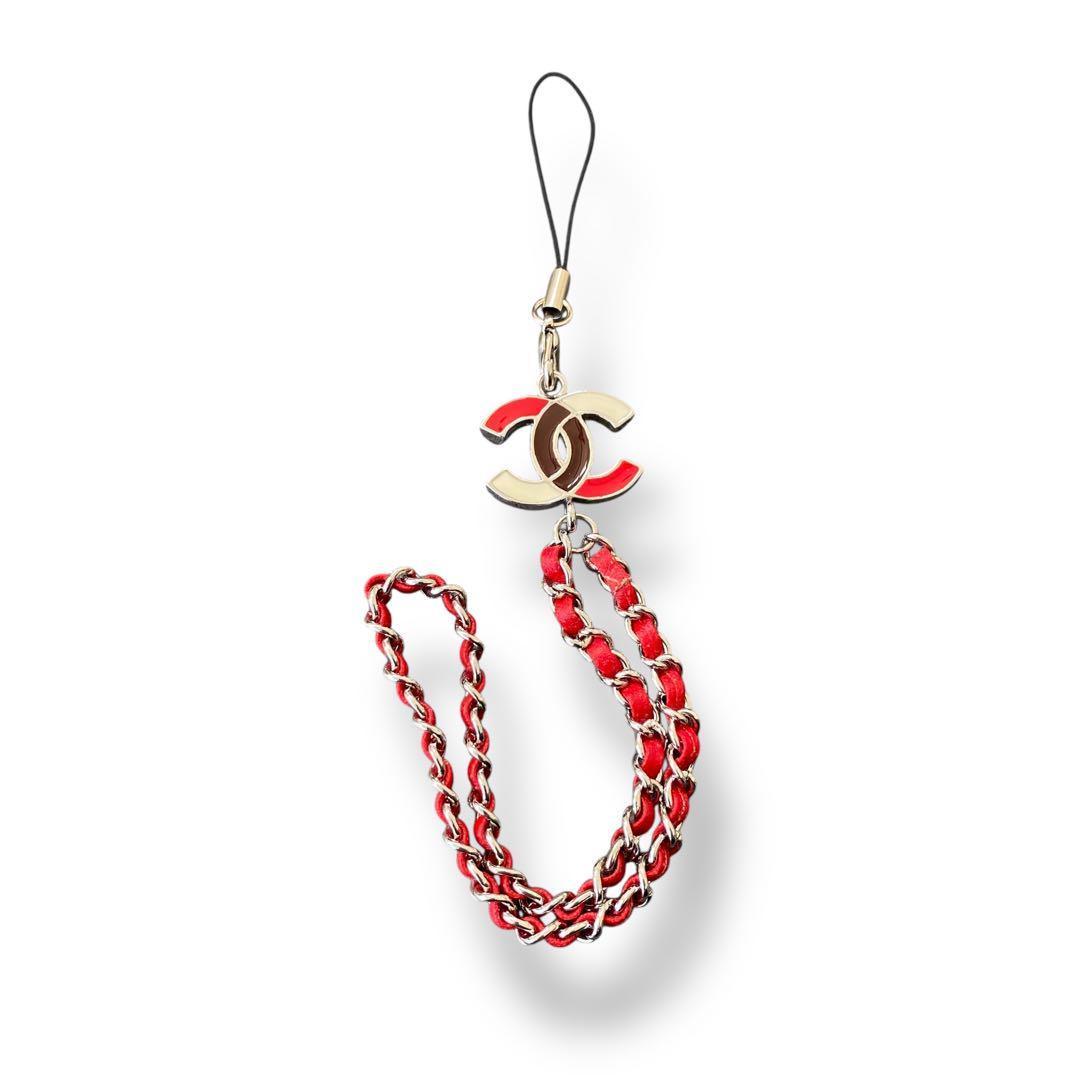 【希少　美品】CHANEL ココマーク　スマホ　ストラップ　キーホルダー