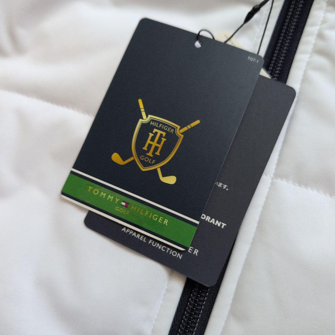 【未使用タグ付き】トミーヒルフィガーゴルフ　中綿フルジップジャケットパーカー白L