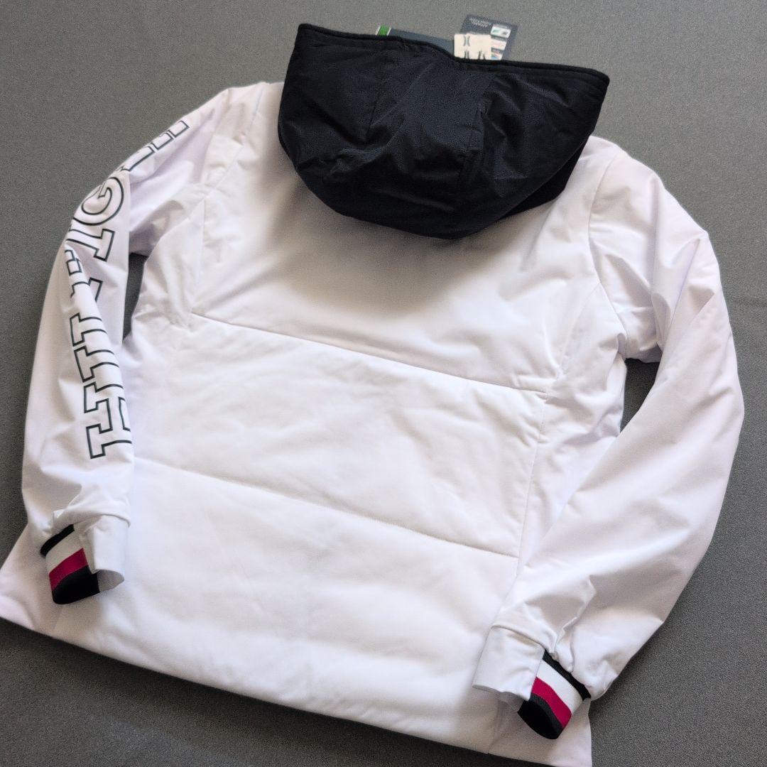 【未使用タグ付き】トミーヒルフィガーゴルフ　中綿フルジップジャケットパーカー白L