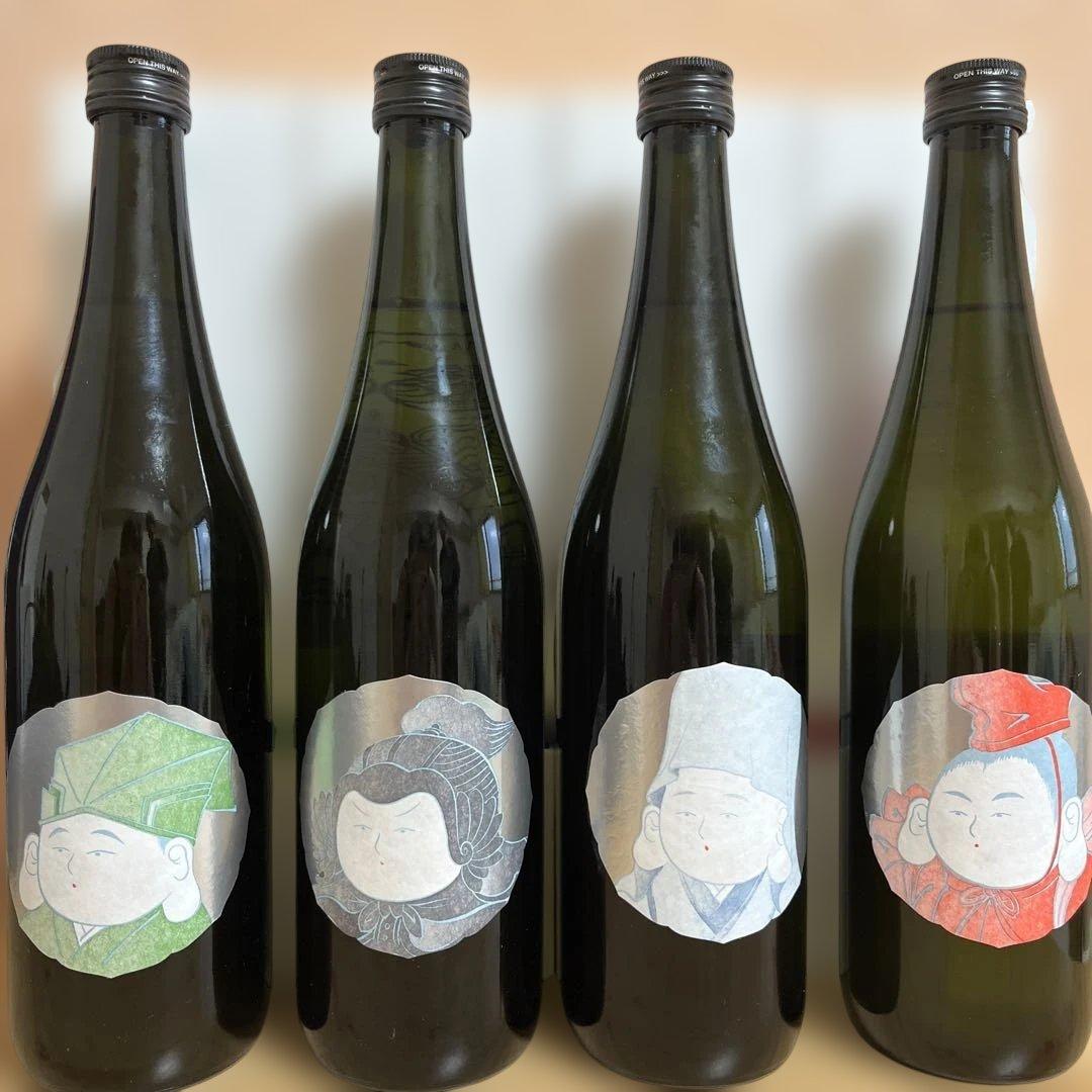 【超限定酒】酒の七福神　仙禽　日日　七本槍　新政　4本セット　田中六五　白糸酒造