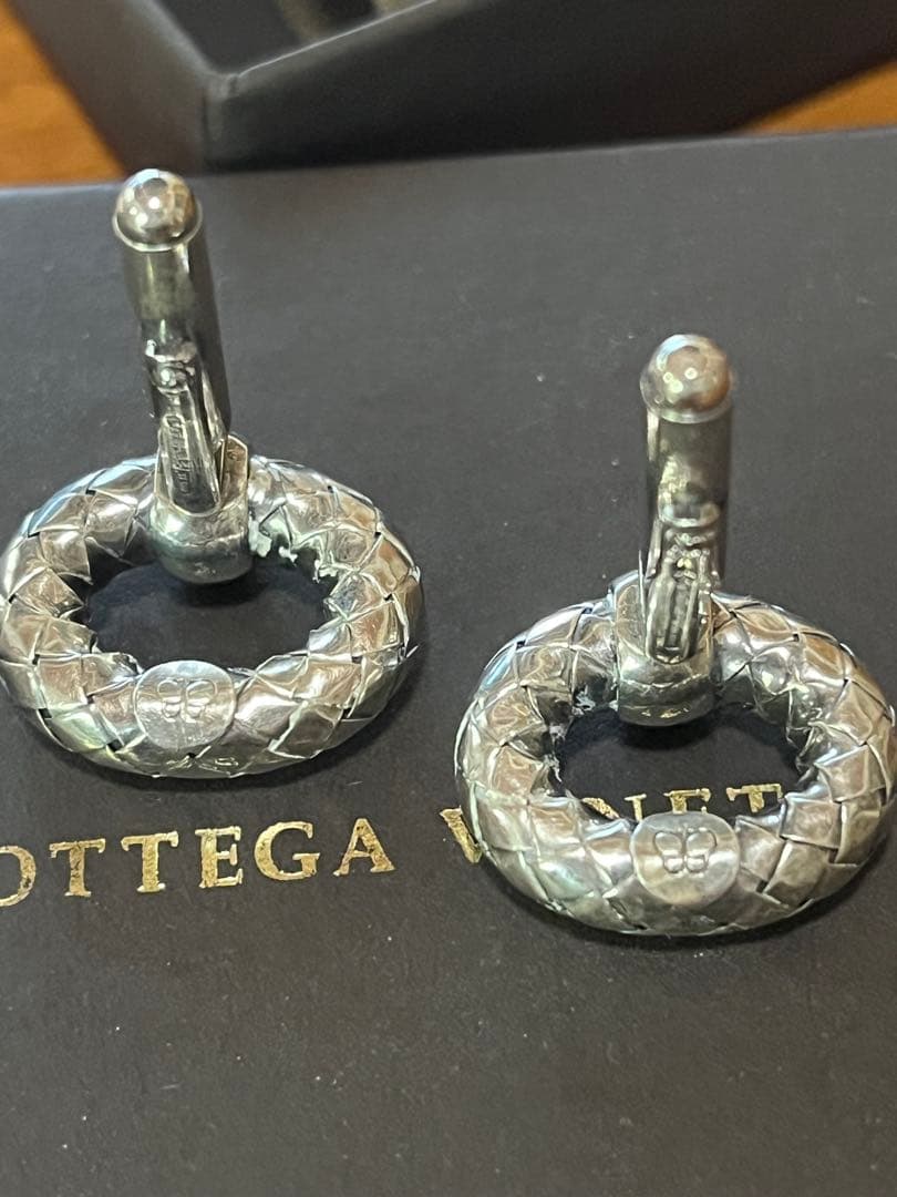 ボッテガ カフリンクス イントレチャート SV925 財布 カフス 美品 トート