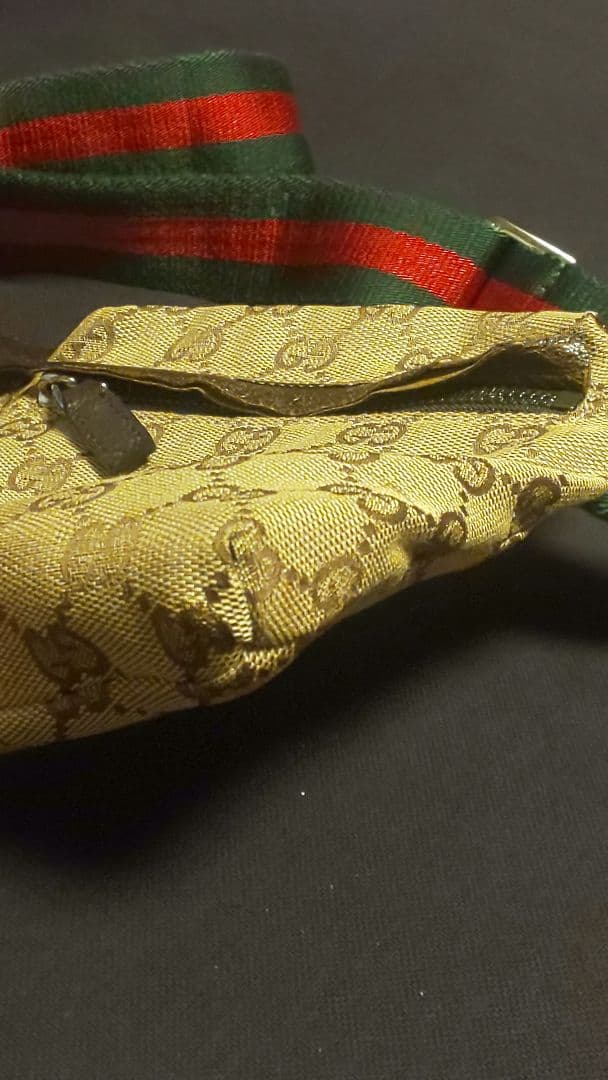 美品　グッチ　CG キャンパス　ウエストポーチ　ボディバッグ※要確認