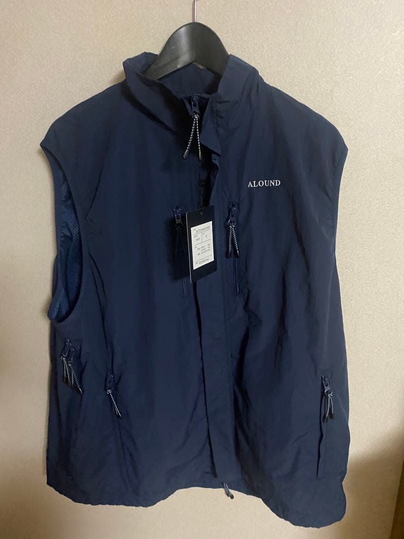 ALOUND VENTILATION NYLON VEST Mサイズ　ネイビー