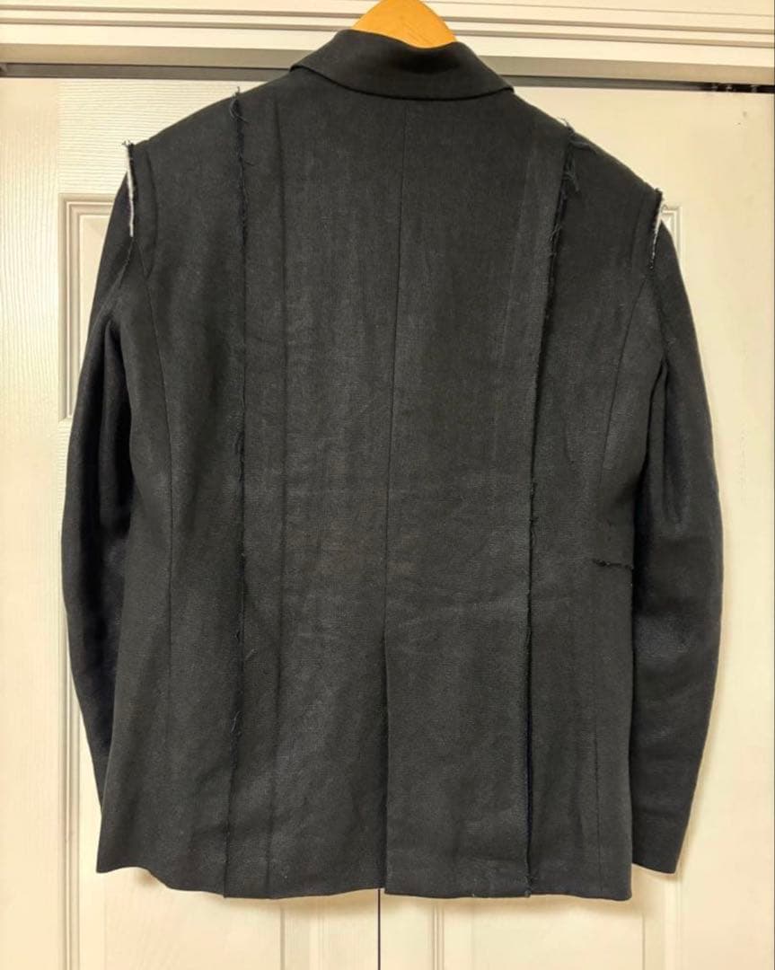 Chika Kisada 黒 テーラードジャケット　リネン