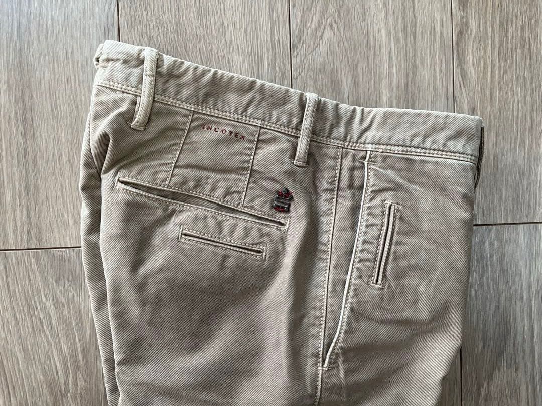 秋冬 INCOTEX SLACKS コットンパンツ 30 ベージュ