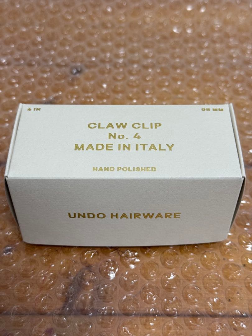 新品［UNDO HAIRWARE］No.4 ヘアクリップ**ライトトータス**
