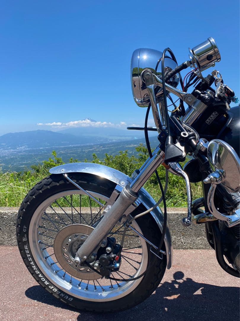 gb250 ロッカーズ風　ヘッドライトステー　ヘッドライト同封