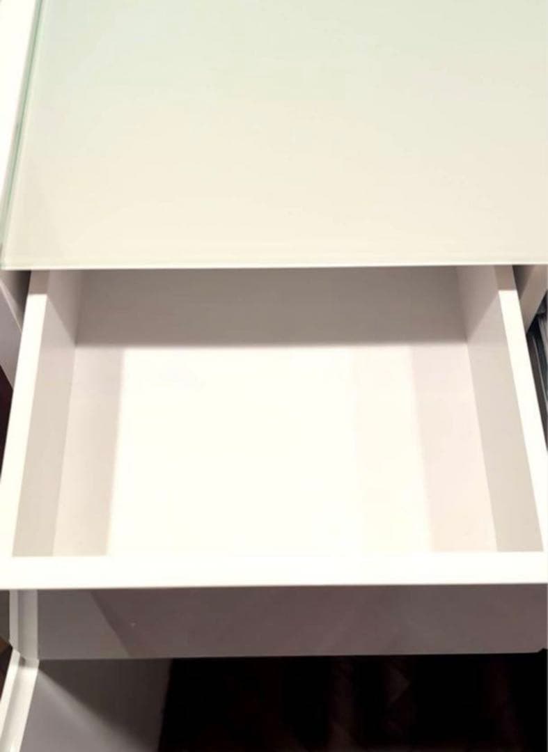 強化ガラス天板 食器棚 レンジ台 ボード 村内家具 幅74cm 送料込