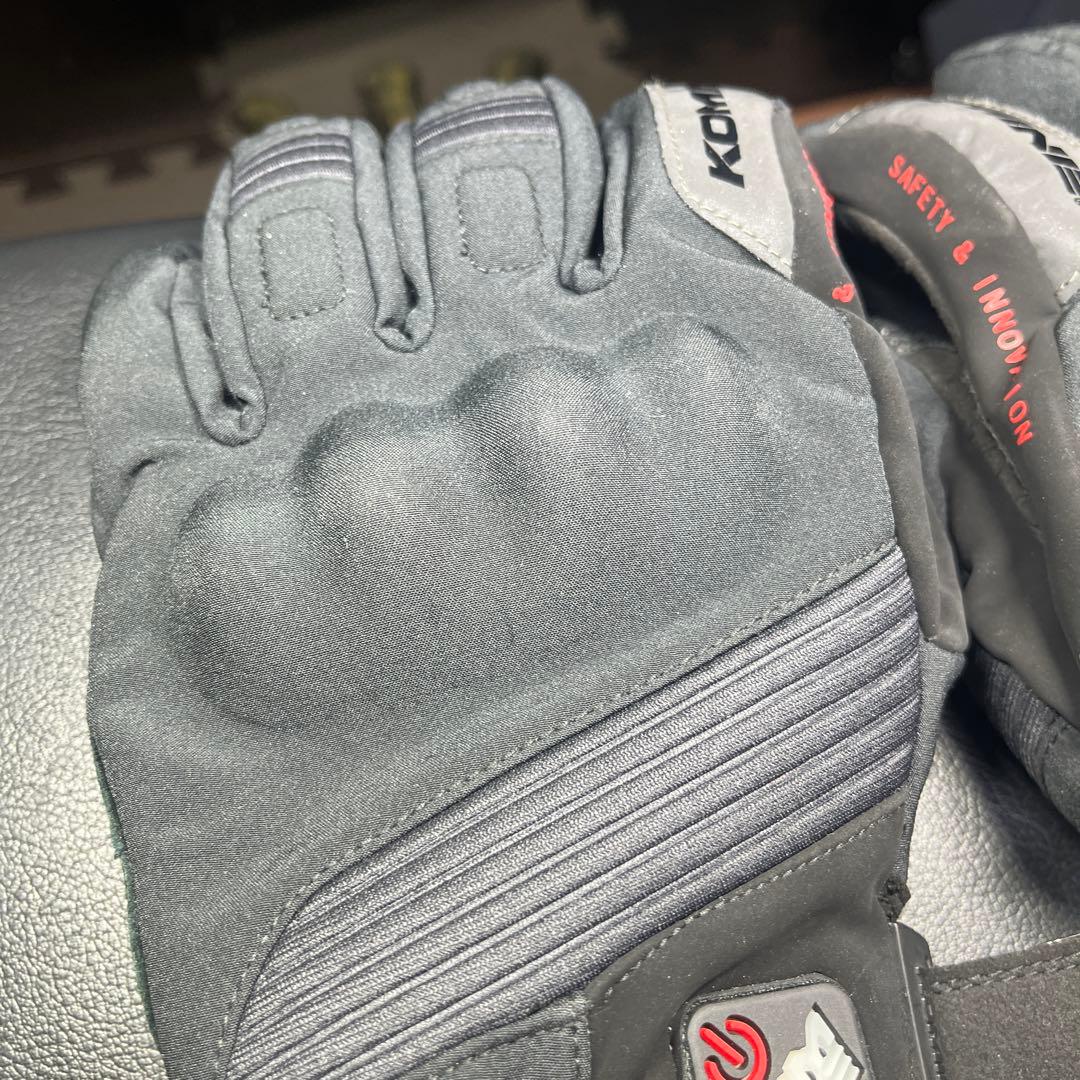 極上品KOMINE Lサイズ電熱グローブ &バッテリー付き