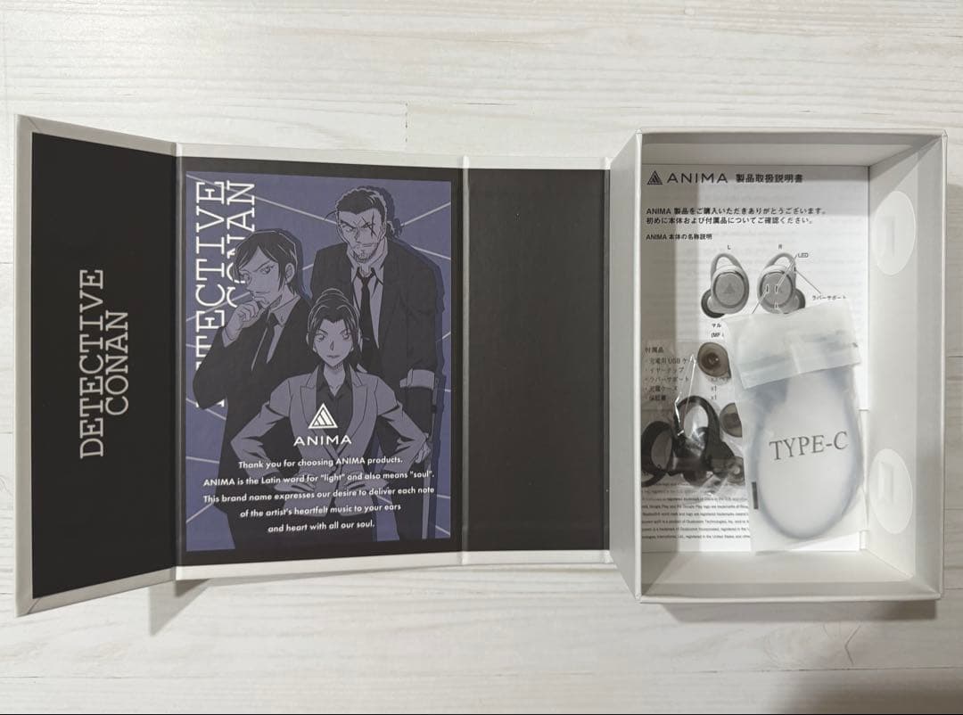 名探偵コナン長野県警 ワイヤレスイヤホン ANIMA AOW01
