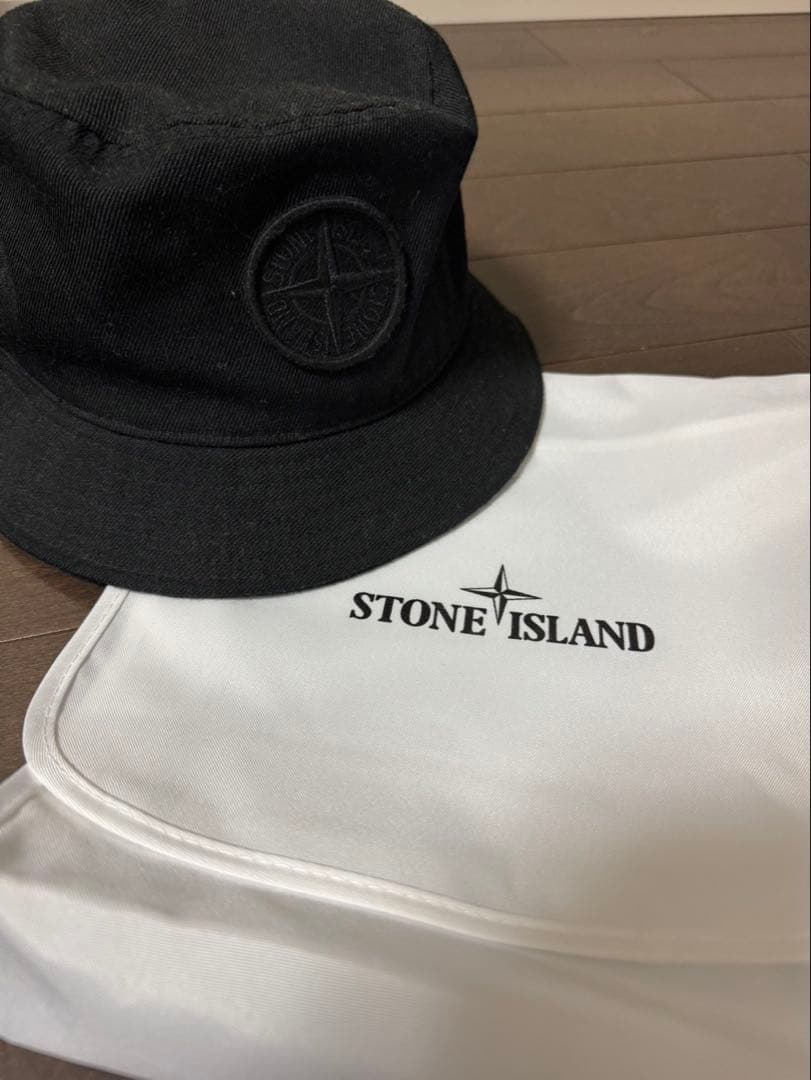 爆*枚様 STONE  バケットハット ブラック