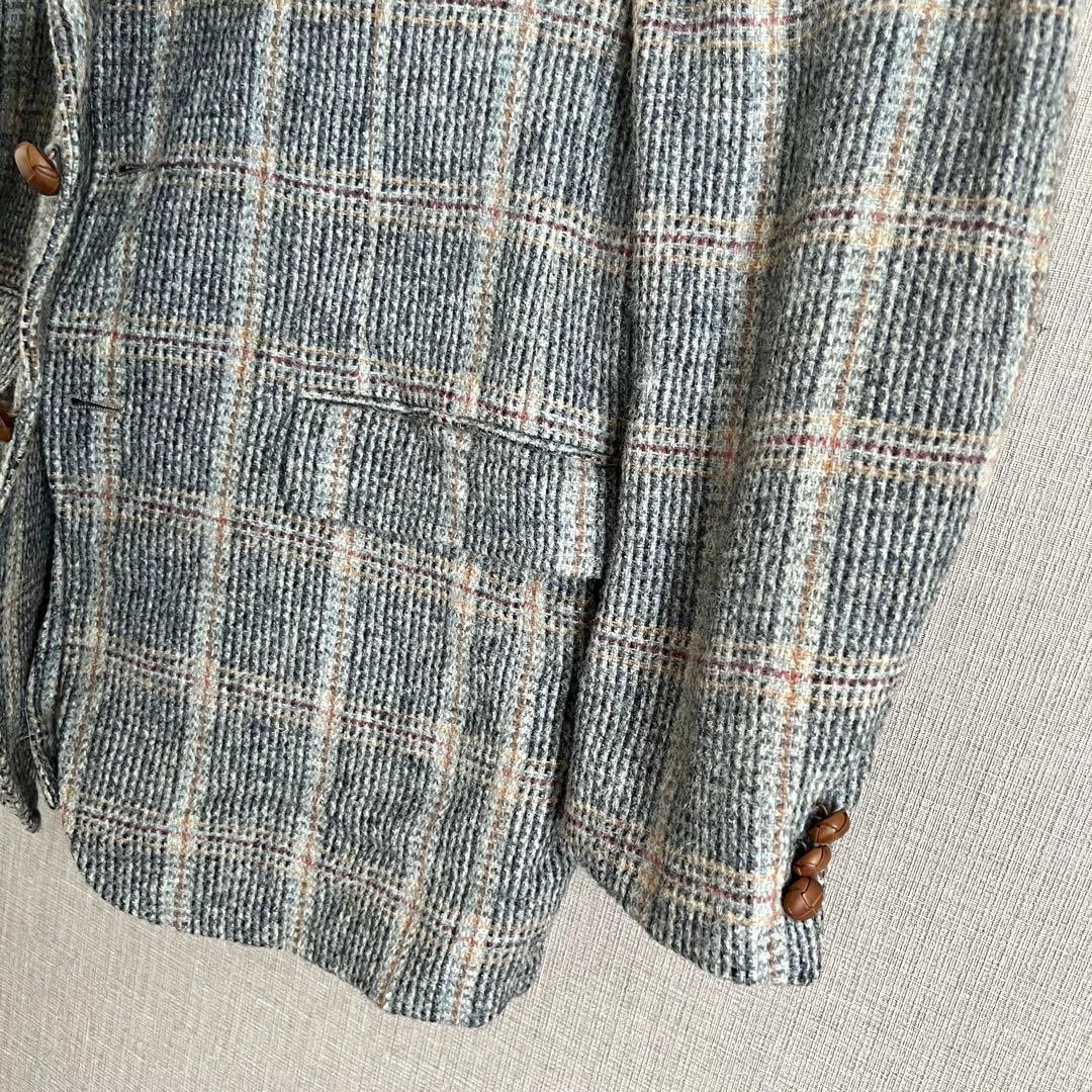 Harris Tweed テーラードジャケット グレー チェック USA製