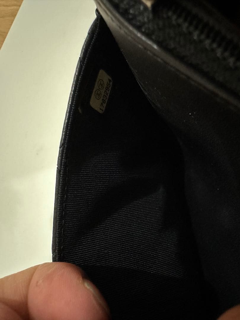 CHANEL（シャネル）　ラムスキン　チェーンウォレット　ココマーク