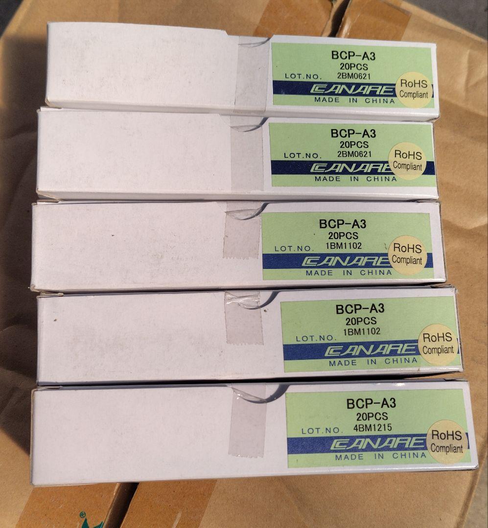 【新品】CANARE BCP-A3 20PCS 75Ω BNCプラグ　５箱