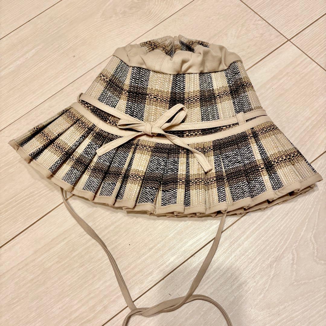 Lorna Murray プリーツ麦わら帽子 M