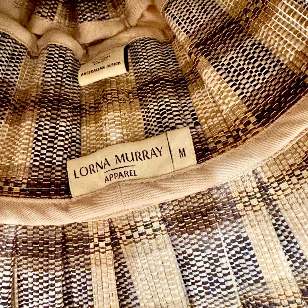 Lorna Murray プリーツ麦わら帽子 M