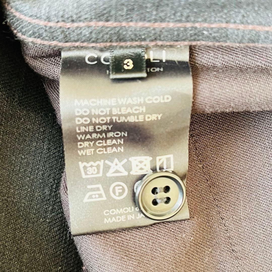 COMOLI コモリ 25AW ベルテッドデニムパンツ ブラック 3