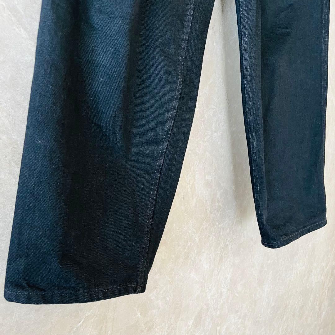 COMOLI コモリ 25AW ベルテッドデニムパンツ ブラック 3