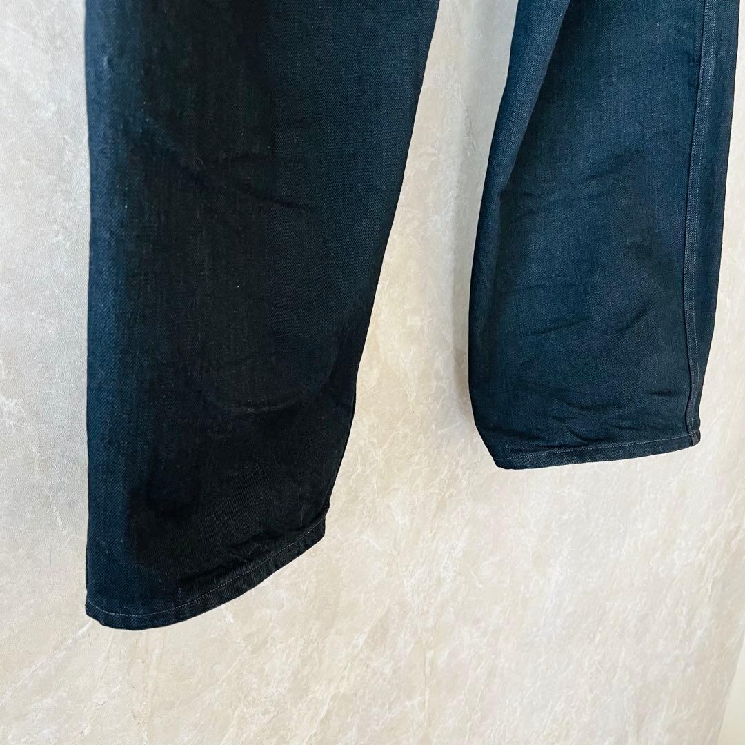 COMOLI コモリ 25AW ベルテッドデニムパンツ ブラック 3