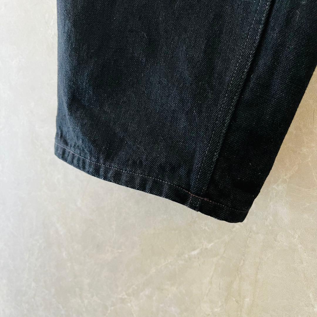 COMOLI コモリ 25AW ベルテッドデニムパンツ ブラック 3
