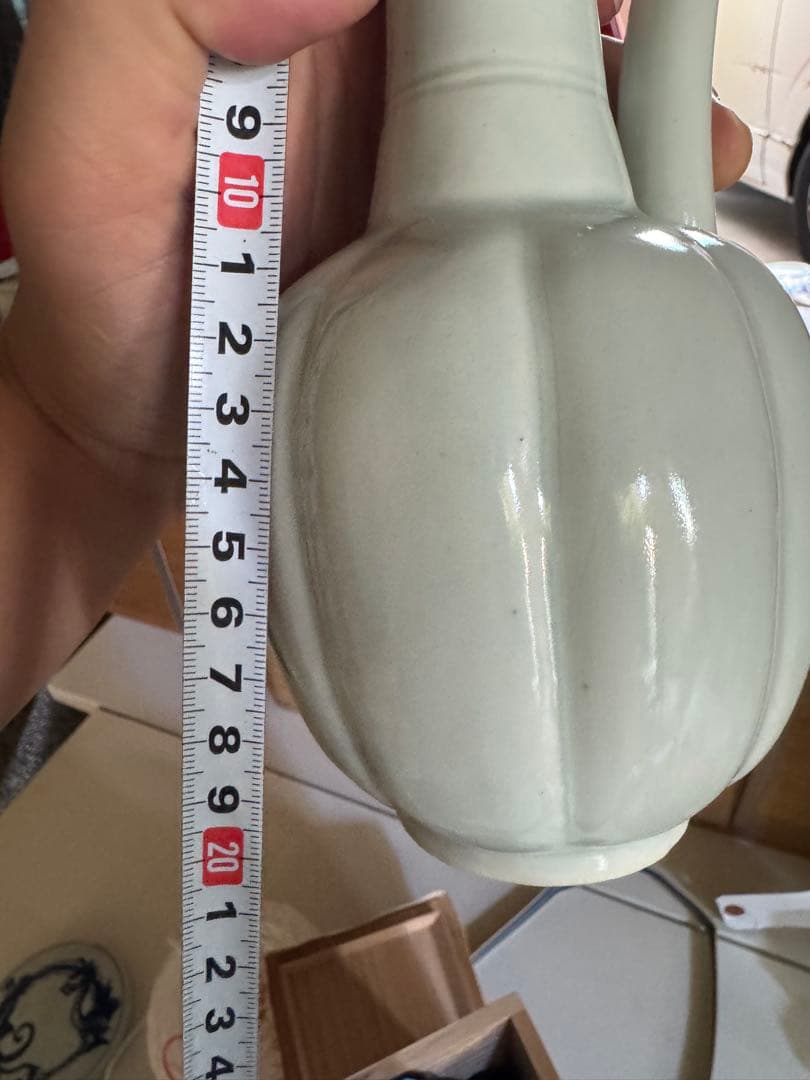 ‼️早速半額‼️リサイクルFORT‼️旧家から直送唐物④‼️中国物で青白磁共蓋水注‼️