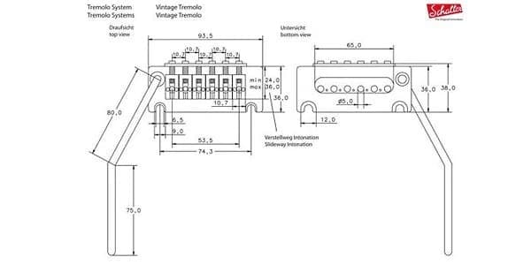 SCHALLER / トレモロユニット VT1-G 42mm Block