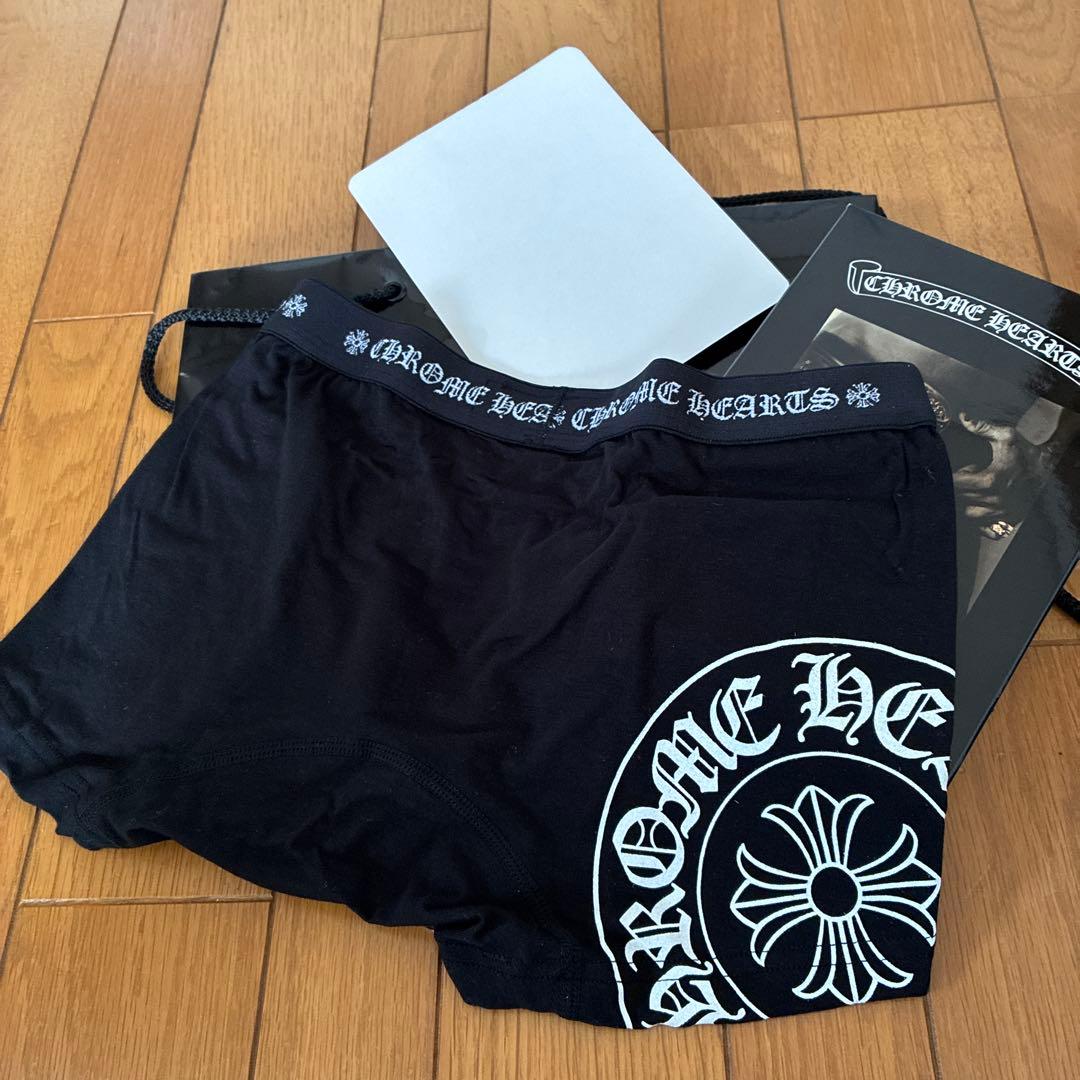 正規品クロムハーツ廃盤ホースシューバックプリントボクサーブリーフ前閉じM未使用