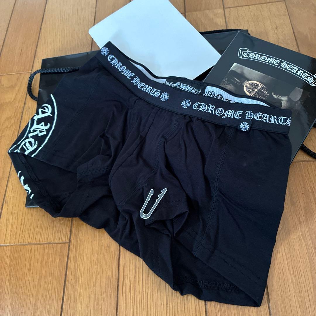 正規品クロムハーツ廃盤ホースシューバックプリントボクサーブリーフ前閉じM未使用