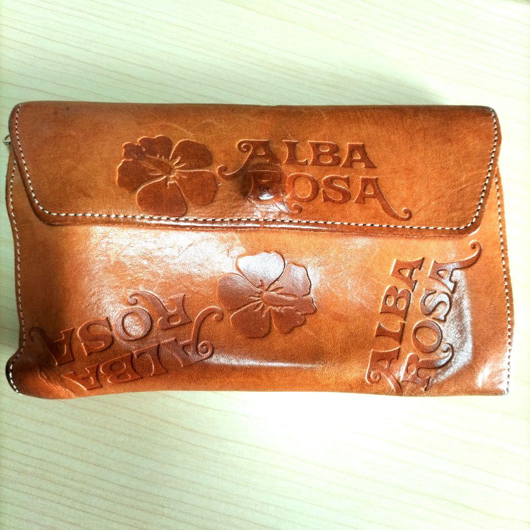 激レア品 ALBA ROSA 牛革 レザー長財布 ビンテージ
