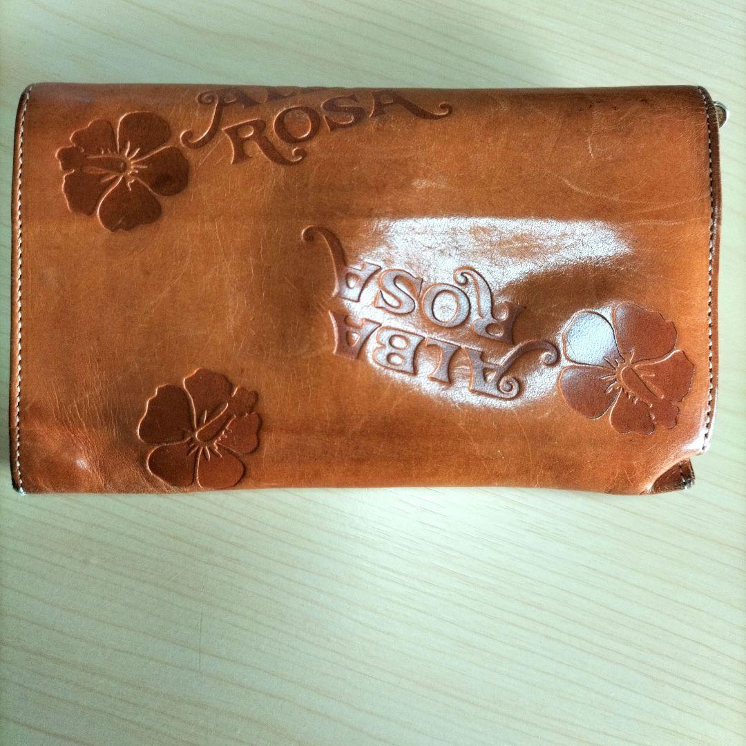 激レア品 ALBA ROSA 牛革 レザー長財布 ビンテージ