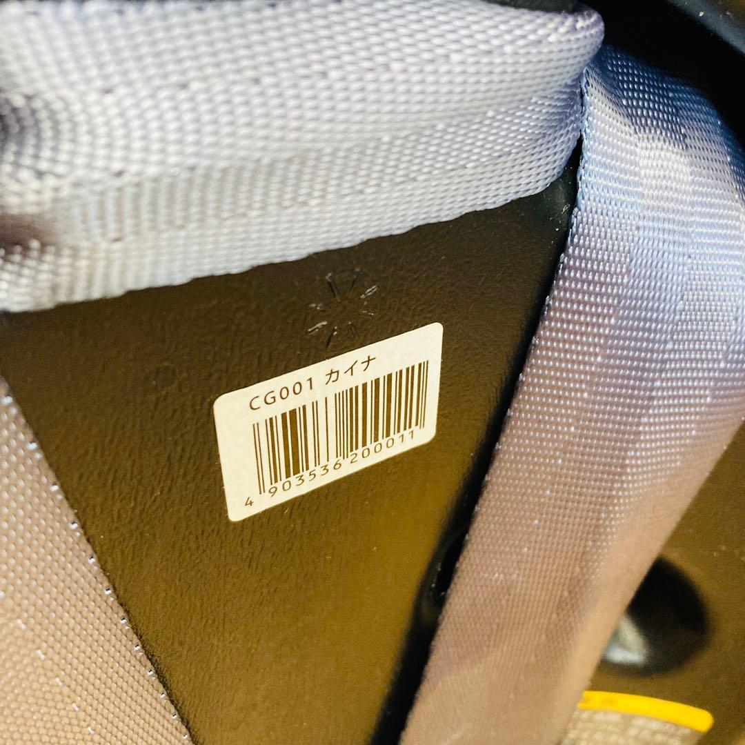 【美品】リーマン　チャイルドシート　ジュニアシート　カイナ　ブラックオレンジ