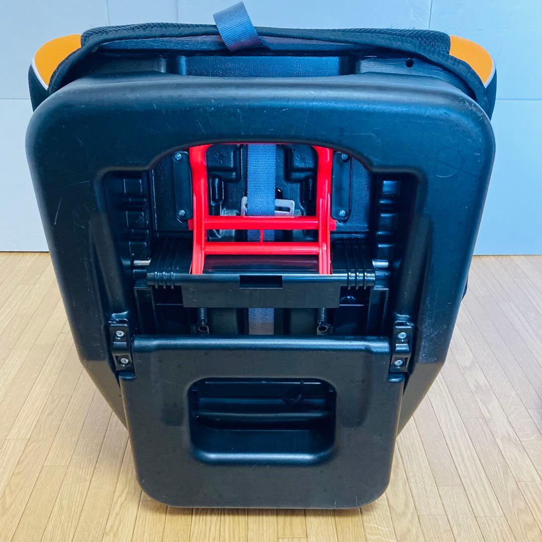 【美品】リーマン　チャイルドシート　ジュニアシート　カイナ　ブラックオレンジ