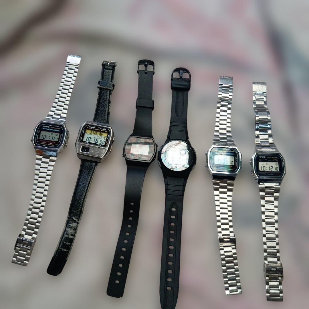 チ*ン様 【ジャンク★】 チープカシオ デジタル腕時計 まとめ売り 稼動品
